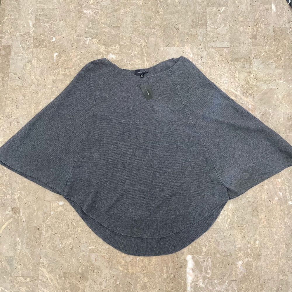 The Limited Gray Poncho Size XS/S NWT